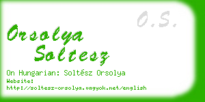 orsolya soltesz business card
