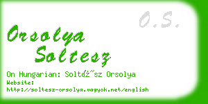 orsolya soltesz business card